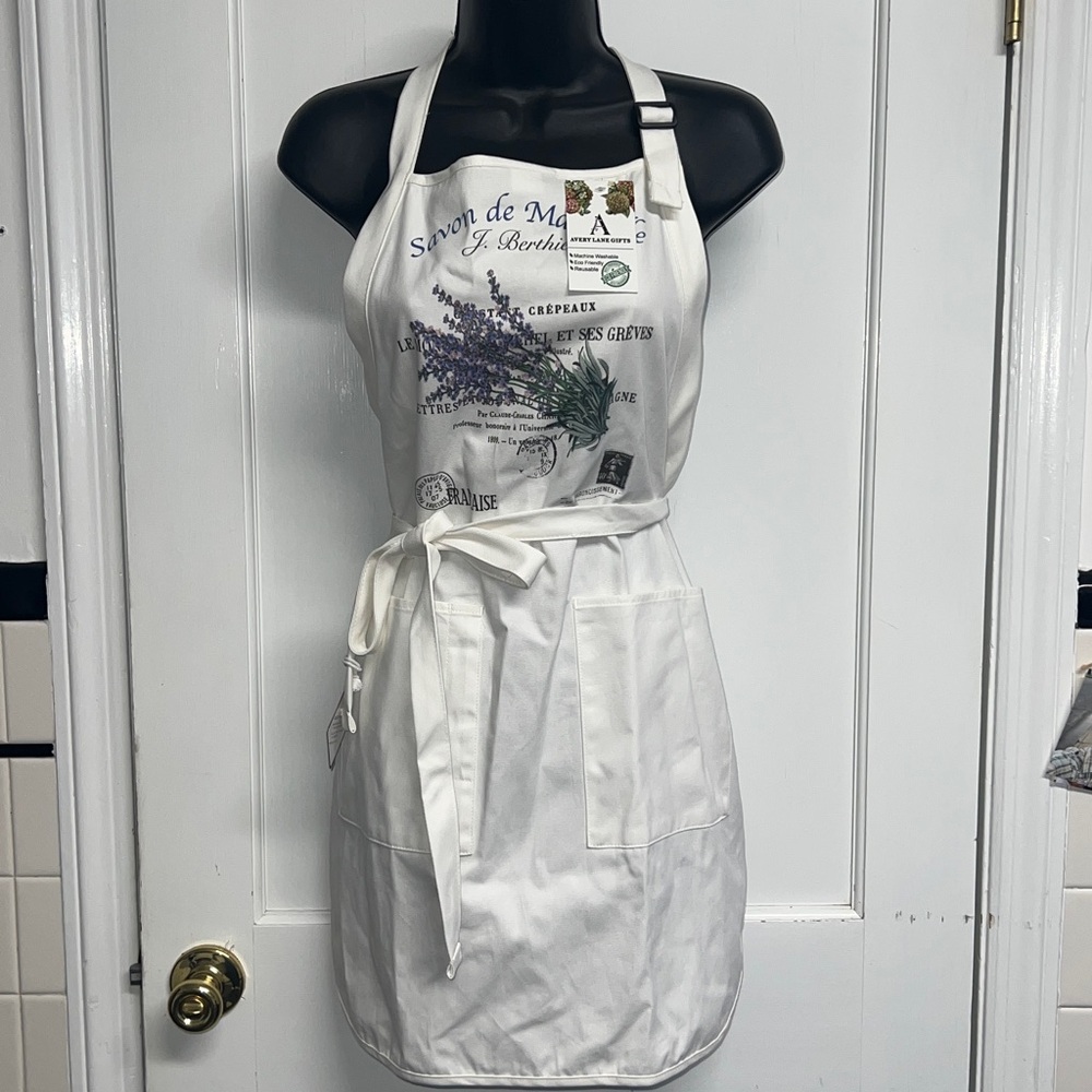 🆕 French Lavender Kitchen Gardening Apron Port Authority